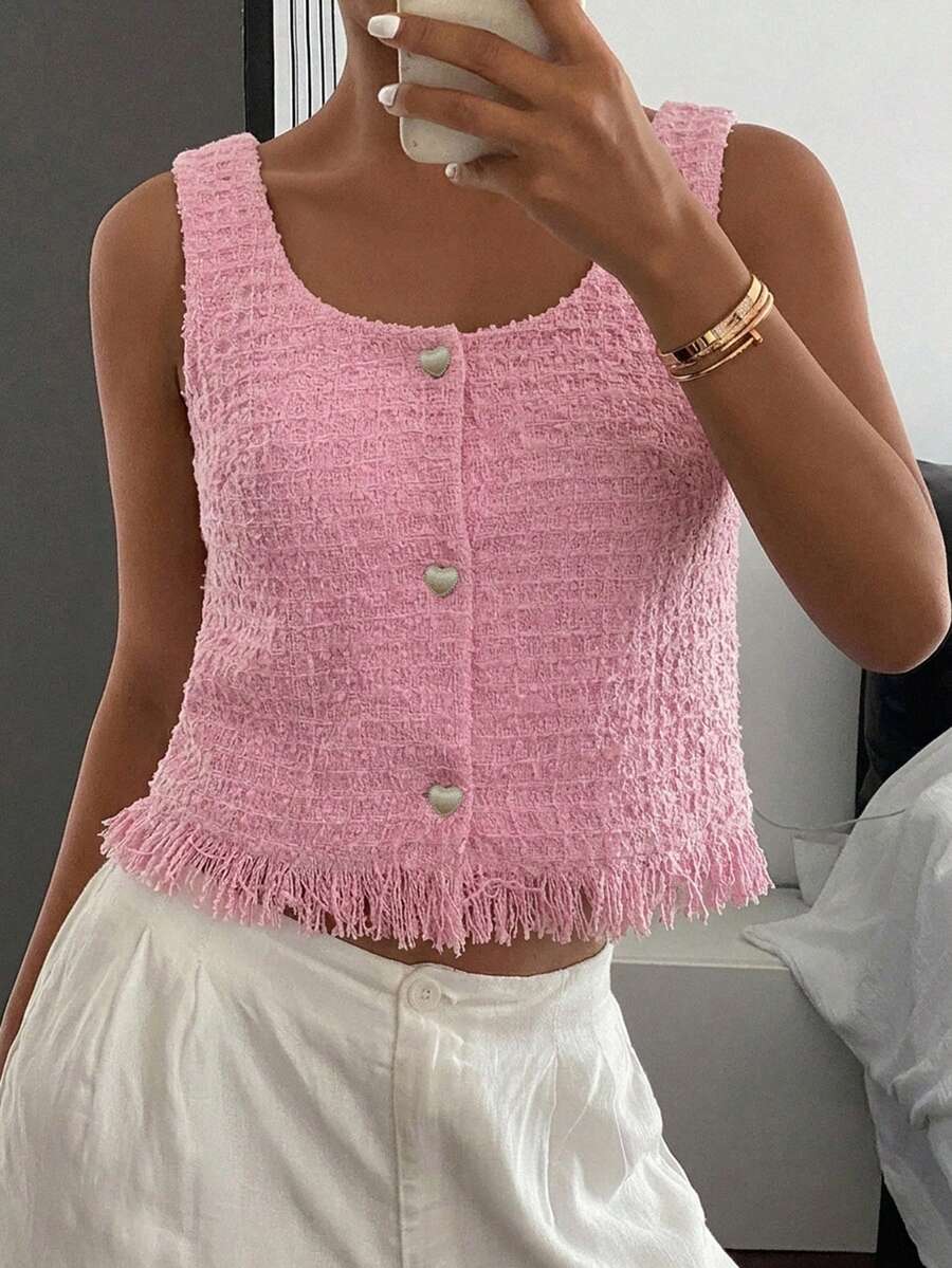 Livesso 女士夏季新款商务休闲衬衫 - 粉色 - 查看 1
