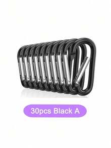 5/10/30/50Pcs Carabiner Caribeaner Clip Keyring Bulk Spring Snap Hook Key Chain Clip Aluminum D Ring Small Carabiners For Backpacking, Camping, Hiking - Multicolor - View 26