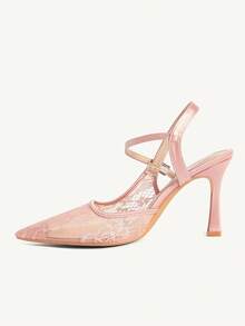 CUCCOO CHICEST Giày cao gót mũi nhọn dành cho nữ, thích hợp cho tiệc cưới, tiệc chiêu đãi, thanh lịch. - Hồng - Xem 8