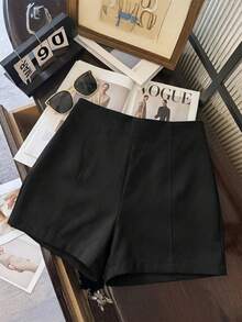 EMERY ROSE Quần short trơn màu, cỡ lớn, kiểu dáng thường ngày, thích hợp cho mùa hè. - Nhiều màu - Xem 1