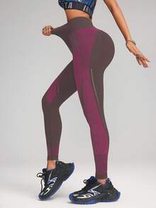 Innovista Innovista Women's Casual Patchwork Color Versatile Daily Wear & Sports Leggings - Grey - View 4