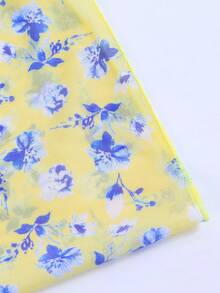 Swim Vcay Ombre Mesh Tie-Up Cover-Up Skirt, Summer - Yellow - View 5