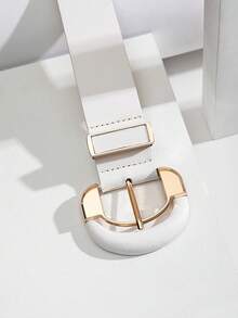 Metal Buckle Belt Summer, School Fall, Autumn, Halloween - White - View 2