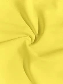 Slaydiva Atasan Cami Berenda Ukuran Plus Wanita & Celana Panjang Kaki Lebar Pinggang Paperbag - Kuning - View 10