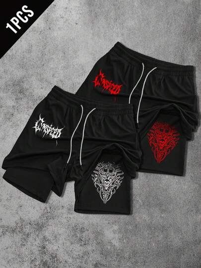 Sport MetroGents Quần short nam in họa tiết thường ngày