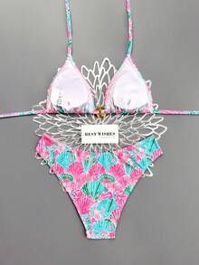 Swim Mod Bộ bikini hai mảnh họa tiết vỏ sò nhiều màu sắc gợi cảm mới nhất mùa Xuân/Hè 2026, đồ bơi thời trang. - Nhiều màu - Xem 2