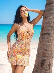 Sweetina Váy ngắn hoa hở lưng gợi cảm thường ngày - Nhiều màu - Xem 2