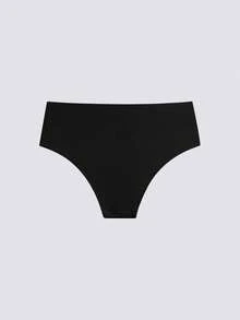 5pcs Women Solid Seamless High Waist Casual Brief Panties, With Wider Waistband Design - Multicolor - View 14