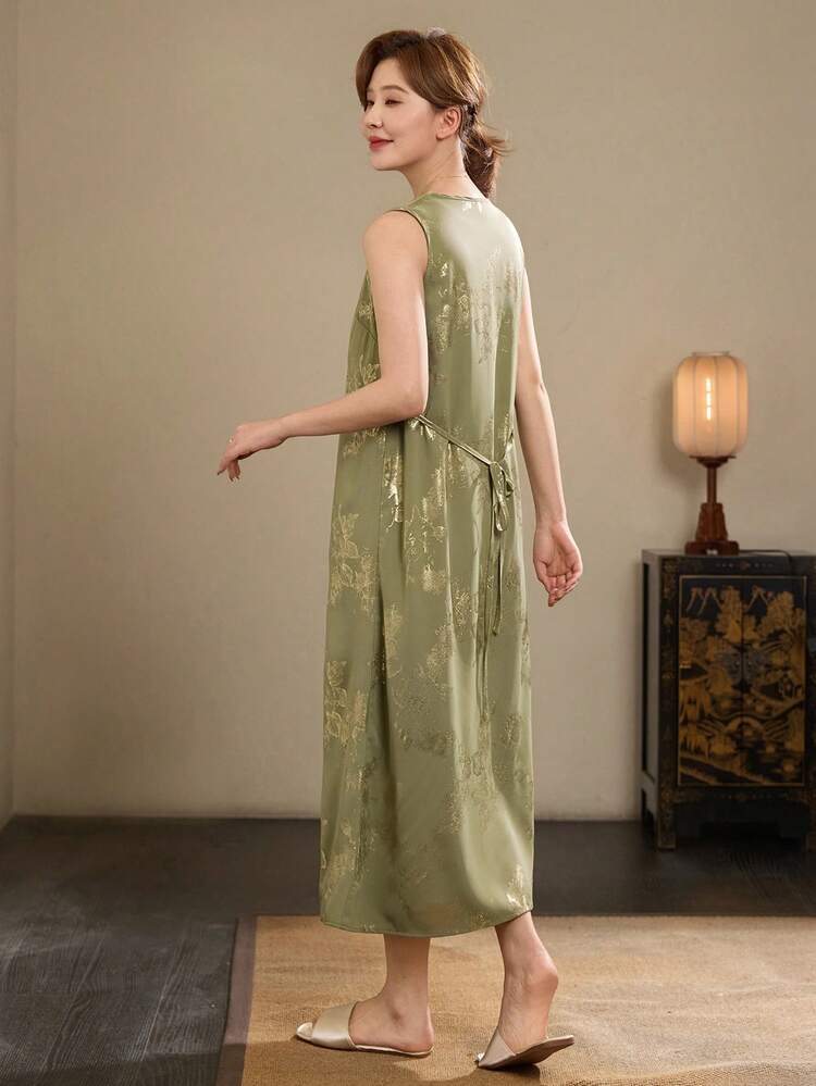 Women's Lace Patchwork Casual Nightgown For Daily Wear