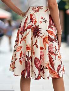 Women's New Elegant Printed A-Line Skirt, Suitable For Daily Wear In Various Occasions, Summer - Multicolor - View 2