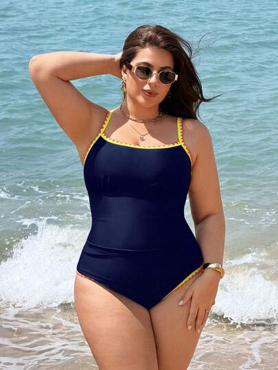 Swim Lushoire Bộ đồ bơi liền thân nữ 2026, màu neon, có chức năng định hình vòng eo, gồm 2 mảnh.