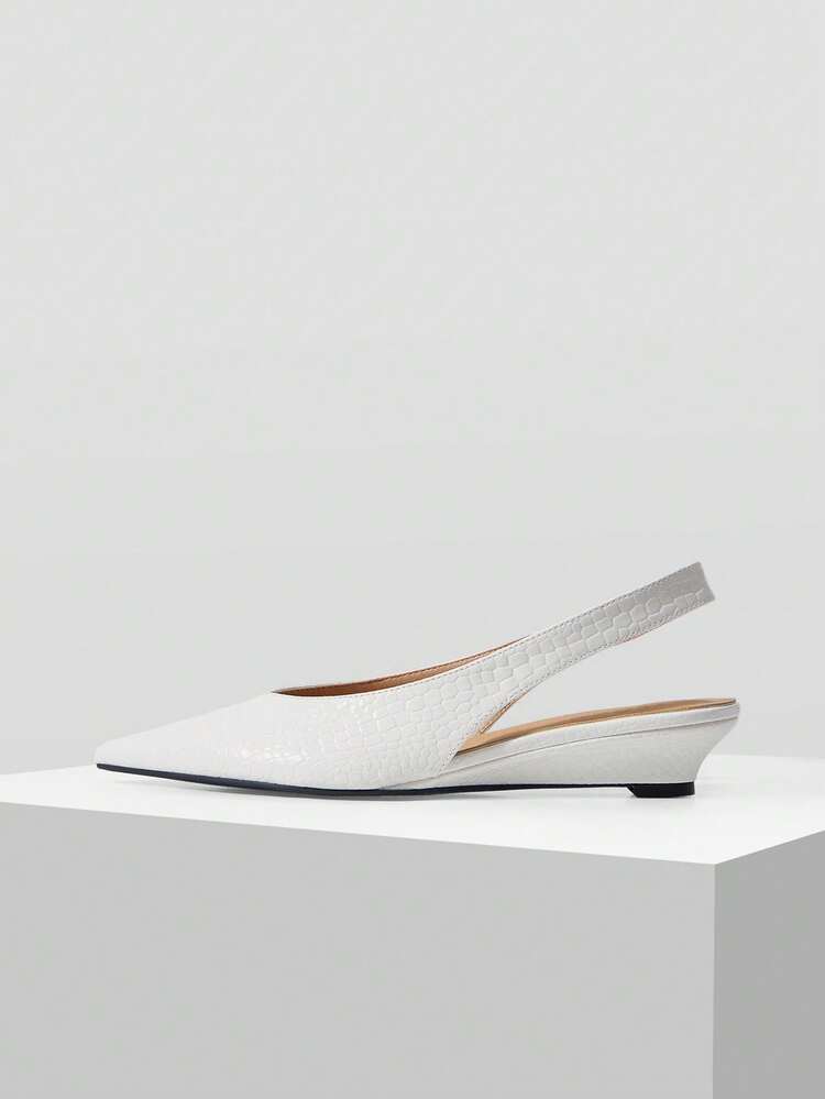 WOMEN POINT TOE SLINGBACK PUMPS, FOR VALENTINE'S DAY, SPRING SHOES, SPRING BREAK EASTER PROM HEELS FOR CHRISTMAS