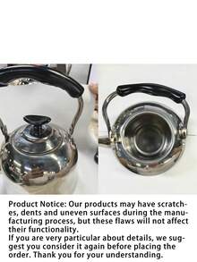 Stainless Steel Whistling Kettle - Mirror Polished, Foldable Handle, Fast Boiling, 1L To 6L Capacity, Suitable For Home And Restaurant - Multicolor - View 10