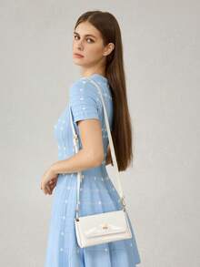 MOTF PREMIUM LADIES SLANTED SHOULDER BAG, EXQUISITE AND SIMPLE COMMUTER HANDBAG - Off-white - View 9