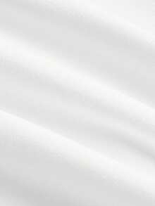 SHEIN Girlism Quần short nữ tuổi teen chống hở hang, màu đen trắng. - Màu xanh lam - Xem 5