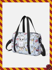 HARRY POTTER X SHEIN Túi đeo vai cỡ lớn phong cách Punk, thích hợp cho công sở, sử dụng hàng ngày. - Màu Khỏa thân - Xem 2