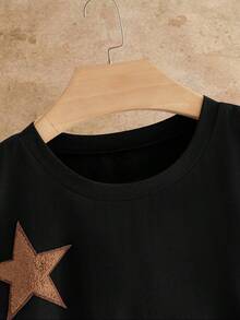 HIMLAND Men's Casual Beach Vacation Star Print Tank Top - Black - View 3
