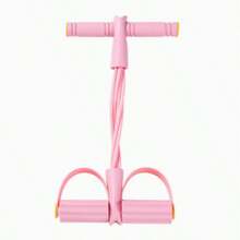 One Handle-Equipped Resistance Band For The Pedal - Pink - View 4