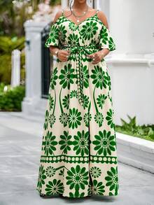 SHEIN Lady Mùa xuân và mùa hè thanh lịch đi làm văn phòng thường ngày Boho giản dị đi chơi nhiều màu sắc váy dạ hội dây mảnh dệt kim dài tay ngắn cỡ lớn váy đi nghỉ mát trang phục sang trọng cho phụ nữ kỳ nghỉ bãi biển quần áo phụ nữ Boho váy đi nghỉ trang phục đi nghỉ váy cho phụ nữ trang phục đi nghỉ thanh lịch trang phục mùa hè cho phụ nữ - Nhiều màu - Xem 1