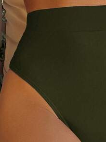 Swim Vcay Celana Bikini Wanita untuk Liburan Pantai - Hijau Tentara - View 4