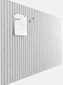 6 Buah Panel Akustik Peredam Suara Serat Poliester Ukuran Satu Ukuran, Stiker Dinding Bergaris Vertikal Perekat untuk Dekorasi Rumah, Kantor, Ruang Tamu, Kamar Tidur, dan Studio - warna-warni - View 5