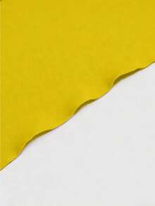Plus Size Sexy Spaghetti Strap Asymmetric Hem Drawstring Casual Midi Dress - Yellow - View 3