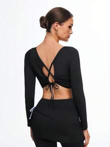 Eassivo Women Ballet Clothes - Black - View 2