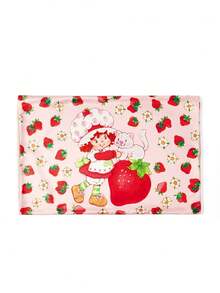 Strawberry Shortcake X SHEIN 2Pc Strawberry Cute Printed Pillowcase, Satin Material, Care For Hair, Breathable And Cool, Available In A Variety Of Sizes, Machine Washable, Pink - Pink - View 8