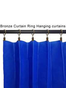 10 piezas Anillos de cortina de acero inoxidable, regalos para cumpleaños y graduación - Bronceador - Ver 3