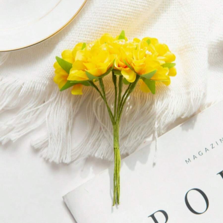 Yellow Artificial Flowers, Realistic Flowers - Yellow - View 1
