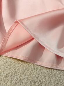 Franclia New Arrival Spring/Summer Halter Neck Backless Fitted Tank Top For Women - Baby Pink - View 4