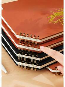 Sổ tay bìa cứng dày, dạng rời – Thiết kế lật ngược, tối giản, thích hợp cho học sinh luyện tập, sổ ghi chép cuộc họp văn phòng. - Nhiều màu - Xem 7
