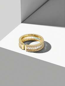 MOTF PREMIUM NEW PRODUCT MANUFACTURER FOREIGN TRADE JEWELRY EUROPEAN AND AMERICAN SIMPLE FASHION RING WOMEN'S MODEL - Blue - View 7