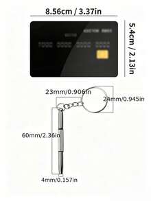 2pcs Mini Steel Glasses Screwdriver,Multifunction Eyeglass Screwdriver Repairing Kit, Tiny Screwdriver For Glasses Tightening Repair Screwdriver With Keychain,Portable Hand Tools, Precision Screwdriver Tools Christmas For Holiday Gift Giving, Tools For Men - Silver - View 13