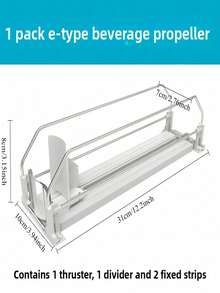1-4PCS Beverage Can Dispenser Refrigerator Bottle Can Organizer With Upgraded Dual Layer Shelves Positioning Clips Kitchen Storage Closet Organization Desktop Storage Home Organizer - Multicolor - View 13