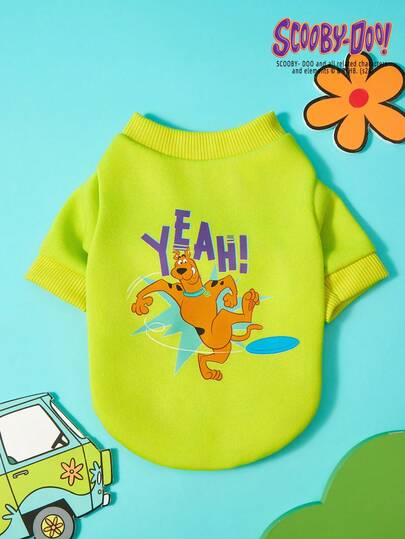 PETSIN SCOOBY-DOO X 1. Bộ quần áo cho thú cưng in chữ, hình chú cún con dễ thương đang chơi đùa, chống rụng lông, dày dặn và ấm áp.