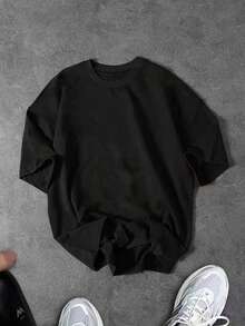 Sport MetroGents Men's Short Sleeve Sports T-Shirt With Star And Moon Print, Gym - 9號 - 查看 3