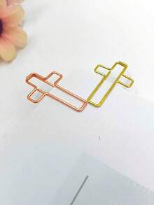 50-Pack Cross-Shaped Paper Clips, Bible Clips, Journal Clips, Christian Bible Learning Supplies, Christian Journal Accessories, Bible Journal Supplies, Bible Clips, - multicolor - View 2