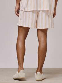 Musero Regular Fit Contrast Stripe Elasticated Drawstring Waistband Shorts Co Ord Bottoms Only Sets Spring Summer Holiday Essentials Beach - Multicolor - View 5