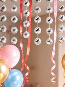20Pcs Mirror Disco Balls Ornament Mardi Gras Mini Small Disco Ball Hanging Decorations Reflective Ball For 70s Disco Themed Party Tree Birthday Wedding - Silver - View 11