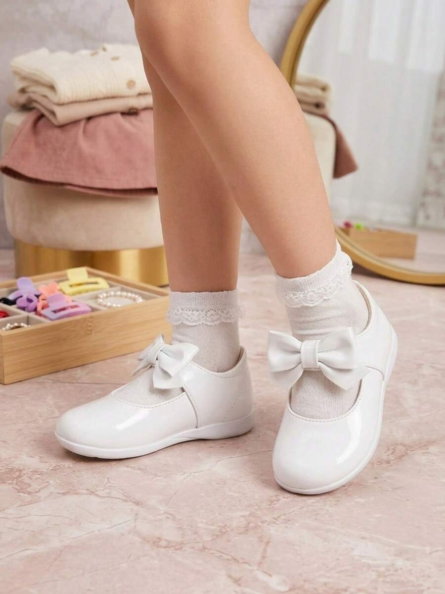 Zapatos Formales Niña Elegantes para Fiesta y Eventos - Blanco - Ver 1