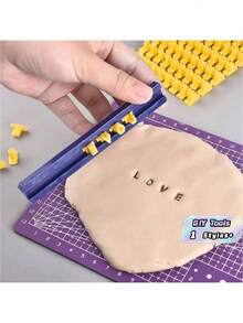 New Alphabet Number Letter Biscuits Mold Pottery Press Stamp Baking Mould DIY Printing Embossing Mold Cookie Cutter Cake Tools - Yellow - View 1