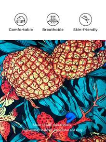 Maweii Plus Size Women's Tropical Floral Print Shirred Backless Elastic Waist Ruffled Hem Maxi Dress, Suitable For Party, Beach, Vacation - Multicolor - View 6