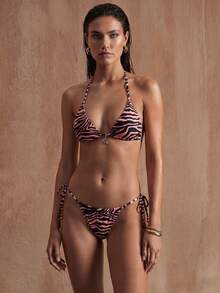 Bộ bikini họa tiết động vật dành cho nữ, thích hợp cho kỳ nghỉ biển. - Nhiều màu - Xem 9