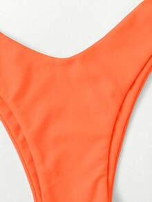 Swim Vcay Burnt Orange Bikini Set For Beach Holiday Vacation Holiday Summer Sexsy - Orange - View 4