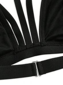 AltBold Set de 2 piezas de sujetador con copas triangulares - Negro - Ver 8