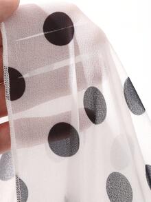 sdfsdDAZY Vestido de mujer con mangas cortas y encaje, 2 en 1, vestidos casuales de mujer, vestidos florales para mujerdfca ZJTO - Blanco 5 - Ver 6