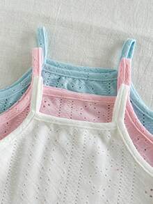 SHEIN Vintaside Kids Setelan Celana Pendek Anak Perempuan yang Nyaman, Serbaguna, Manis, dan Imut, Pakaian Musim Panas Multi-Potong - MultiWarna - View 7