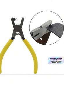 1pc Universal Handheld Belt Punch Tool For Belts, Shoelaces, Watch Straps, Men's Valentine's Day, Valentine's Day Wedding, Birthday, Pliers, Tools, Binder Clips - Yellow - View 5
