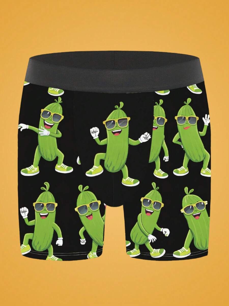 1 chiếc quần boxer nam in họa tiết - Nhiều màu - Xem 1